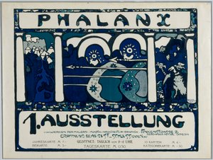 Affiche pour la première exposition de la Phalanx