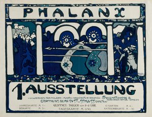 Affiche pour la 1ère exposition de la Phalanx