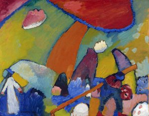 "Scène de plage" Peinture de Vassily Kandinsky - Wassily Kandinsky