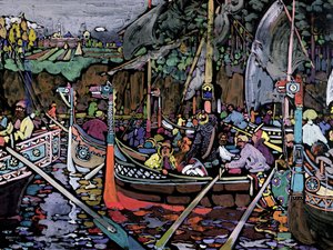 Chanson de la Volga, 1906 - Wassily Kandinsky