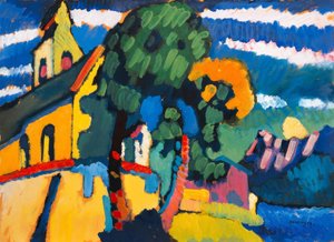Église du village à Riegsee - Wassily Kandinsky