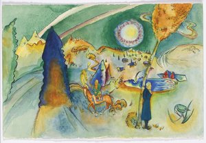 Aquarelle pour Poul Bjerre - Wassily Kandinsky
