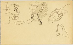 Bridon et détails de costume féminin - Wassily Kandinsky