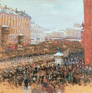 Manifestation de masse à Moscou en 1917