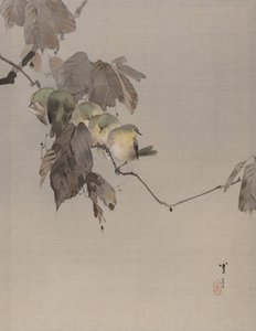 Oiseaux sur une branche, vers 1887