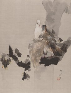 Pigeons dans un arbre, vers 1887