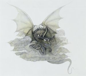 Un dragon qui ressemble à un nuage