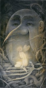 Menacer Humpty Dumpty et la fée. "Si vous allez dans les bois aujourd