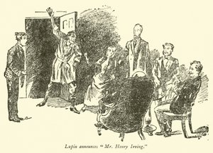 Lupin annonce M. Henry Irving