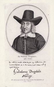 Sir William Dugdale - Wenceslaus (after) Hollar