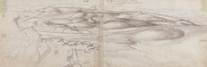 Vue depuis la tour de Peterborough à Tanger - Wenceslaus Hollar