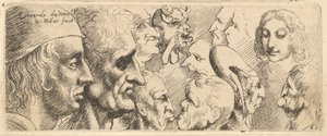 Une variété de têtes, 1625-77