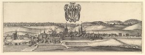 Ansbach et Cobourg, vue de deux vues a&b - Wenceslaus Hollar