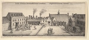 Maison Arundel vue du nord, 1646 - Wenceslaus Hollar