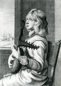 Joueur de luth baroque - Wenceslaus Hollar