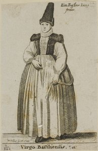 Femme de Bâle - Wenceslaus Hollar