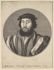 Homme barbu - Wenceslaus Hollar