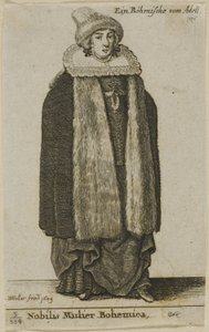 Noble femme bohémienne - Wenceslaus Hollar