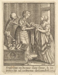 Mariée, de la Danse de la Mort, 1651 - Wenceslaus Hollar