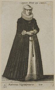Femme de bourgeois de Zurich - Wenceslaus Hollar