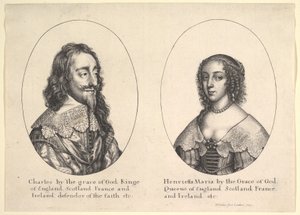 Charles I et Henriette Marie, 1641 - Wenceslaus Hollar
