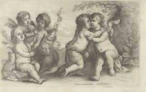 Christ, Jean et trois chérubins