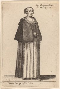 Ciuis Pragensis Filia - Wenceslaus Hollar