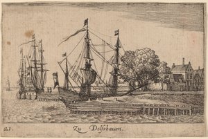 Delfshaven - Wenceslaus Hollar