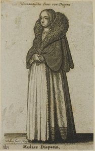 Femme de Dieppe - Wenceslaus Hollar