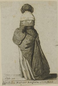 Noble anglaise en vêtements d