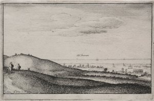 Vues anglaises : Old Shoreham, 1645 - Wenceslaus Hollar