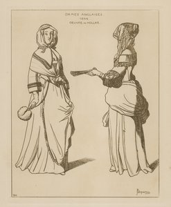 Femmes anglaises, 1644 - Wenceslaus Hollar