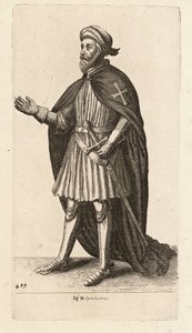 Eq. Hospitaliarius - Wenceslaus Hollar