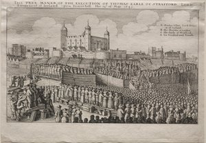 Exécution du comte de Strafford - Wenceslaus Hollar