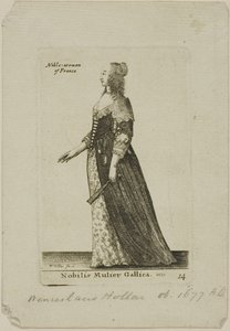 Femme noble française - Wenceslaus Hollar
