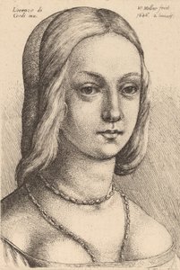 Tête de femme regardant à droite