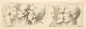 Études de têtes, 1625-77 - Wenceslaus Hollar