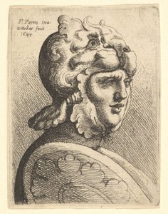 Tête casquée - Wenceslaus Hollar