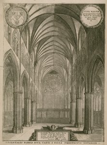 Intérieur de la cathédrale Saint-Paul, Londres - Wenceslaus Hollar