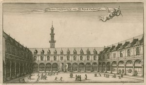 Intérieur de la Bourse Royale, Londres - Wenceslaus Hollar