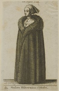 Femme Irlandaise - Wenceslaus Hollar