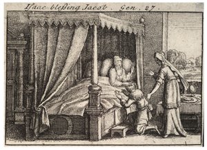 Isaac bénissant Jacob - Wenceslaus Hollar