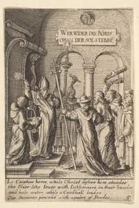 Jésus devant Caïphe - Wenceslaus Hollar