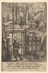 Jésus au Mont des Oliviers - Wenceslaus Hollar