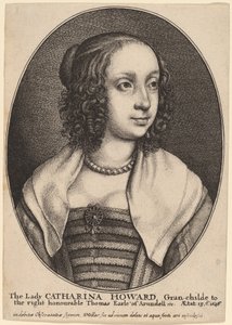 Lady Catherine Howard - Wenceslaus Hollar