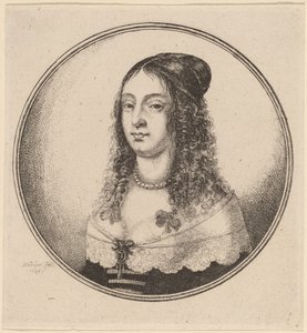 Dame avec des rubans sur les boucles - Wenceslaus Hollar