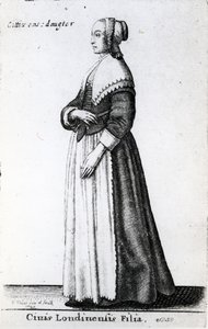 Fille de citoyen de Londres, 1643 - Wenceslaus Hollar