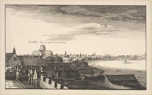 Londres depuis Arundel House, copie - Wenceslaus Hollar