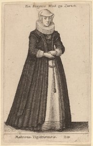 Matrona Tiguriensis - Wenceslaus Hollar