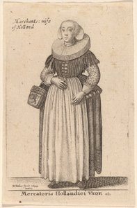 Mercatoris Hollandici Vxor - Wenceslaus Hollar